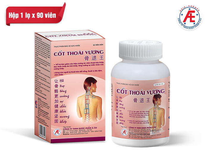 Thực phẩm bảo vệ sức khỏe Cốt Thoái Vương (1 lọ x 90 viên)